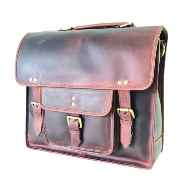 Leather Laptop Bag Brown Colour