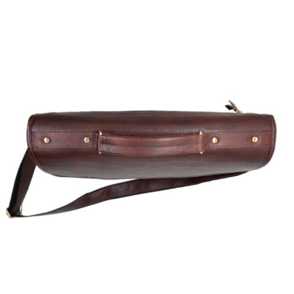 Leather Laptop Bag Brown Colour - Image 5