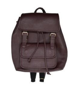 Leather Bagpack Brown Colour