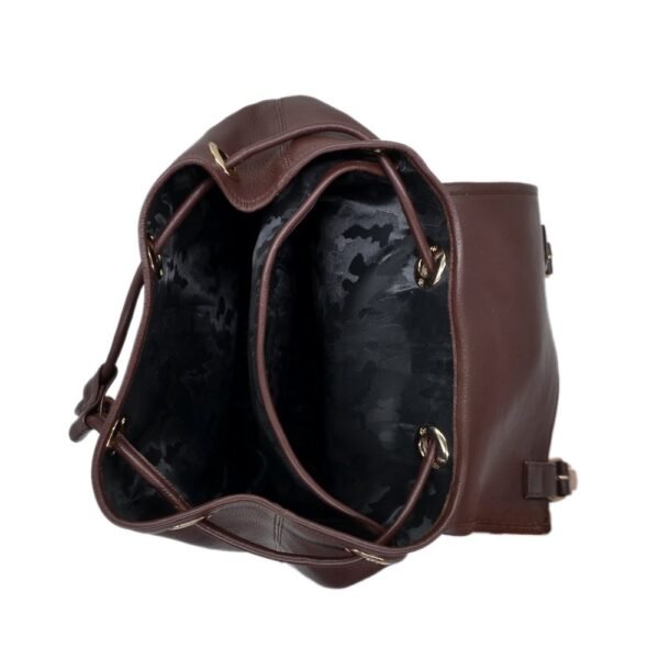 Leather Bagpack Brown Colour - Image 3