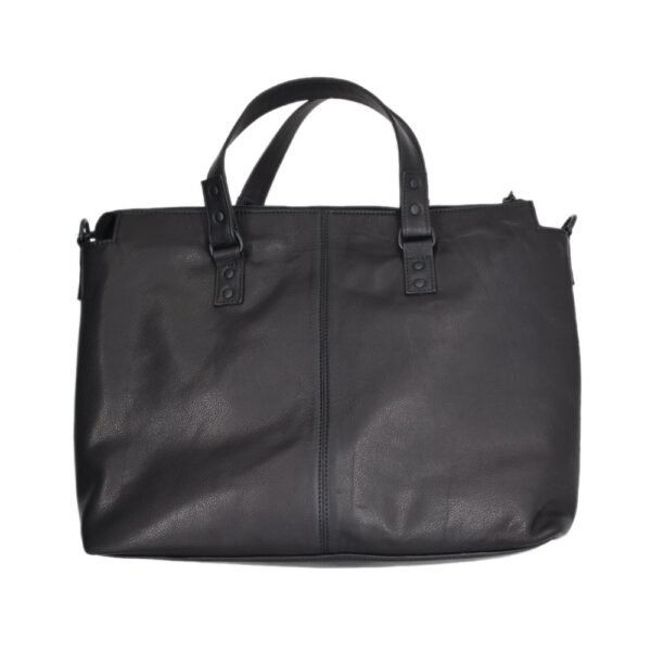 Leather Laptop Bag Black Colour - Image 4
