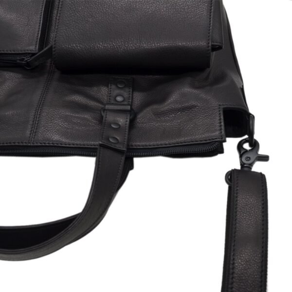 Leather Laptop Bag Black Colour - Image 2