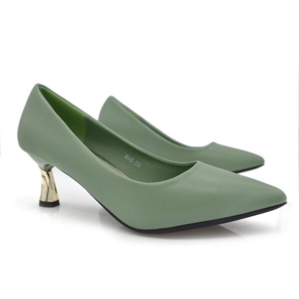 Women Green Heels Sandal - Image 6