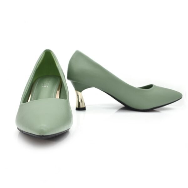 Women Green Heels Sandal - Image 9