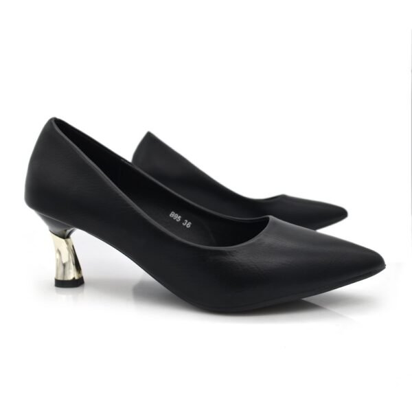 Women Black Heels Sandal - Image 3