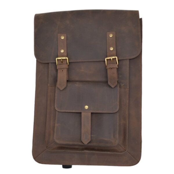Leather Bagpack Brown Colour