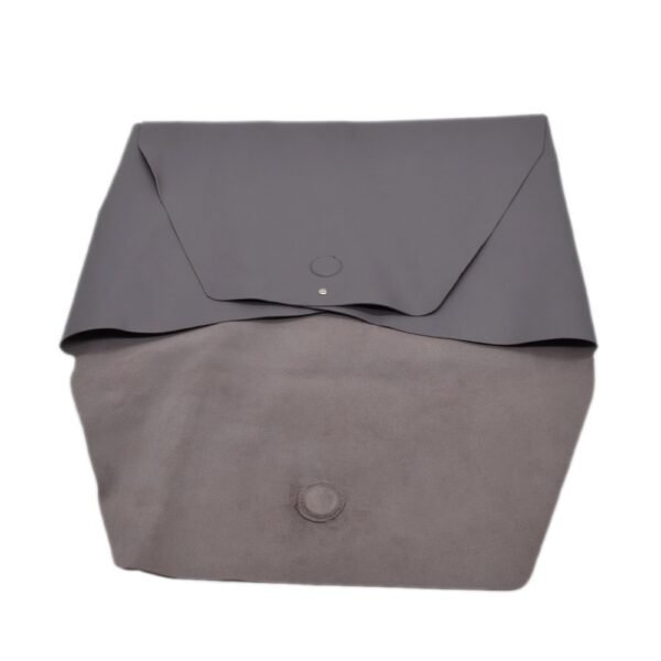 Leather Laptop Sleeve Grey Colour - Image 5