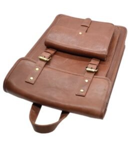 Leather Bagpack Brown Colour