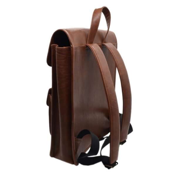 Leather Bagpack Brown Colour - Image 5