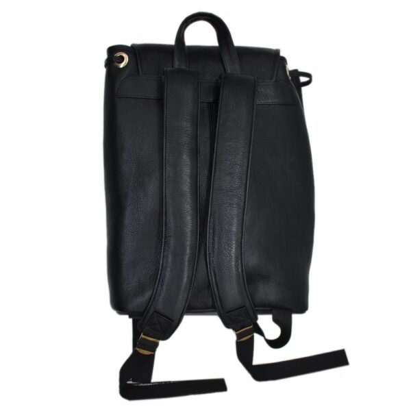 Leather Bagpack Black Colour - Image 4