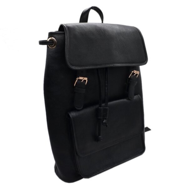 Leather Bagpack Black Colour - Image 3