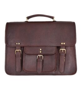 Leather Laptop Bag Brown Colour