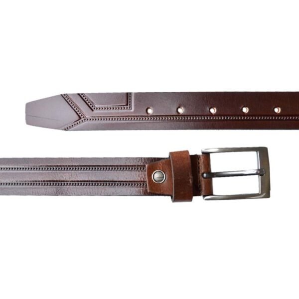 Leather Belt Brown Colour - Image 4