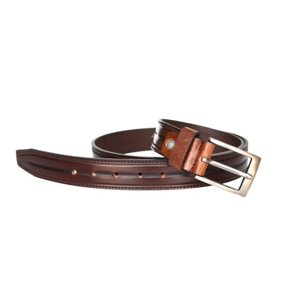 Leather Belt Brown Colour - Image 3