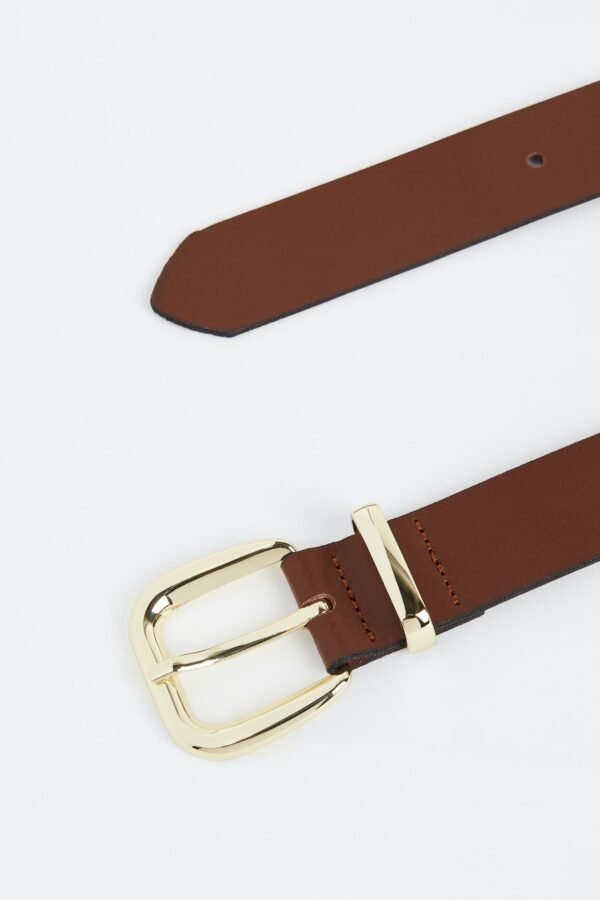 Leather Belt Brown Colour - Image 3