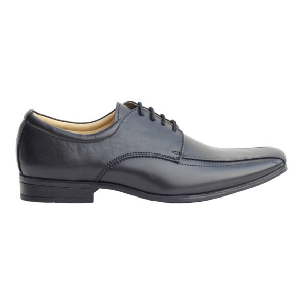 Black Pure Leather Moccasin Shoes - Image 3