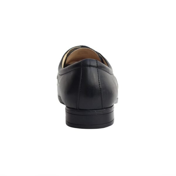 Black Pure Leather Moccasin Shoes - Image 4