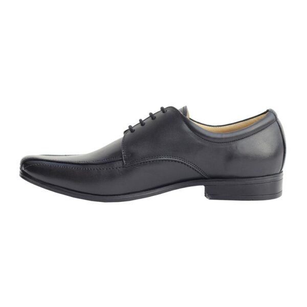 Black Pure Leather Moccasin Shoes - Image 5