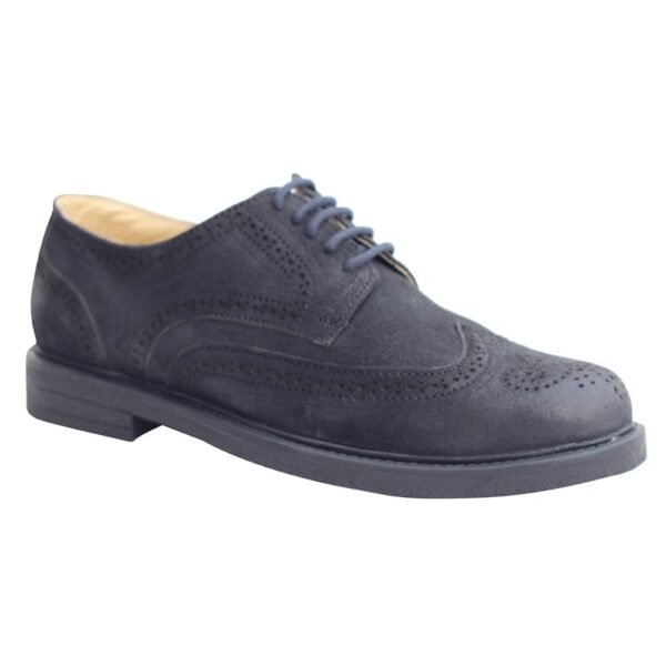 Blue Formal Leather Brogues Shoes