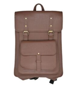 Leather Bagpack Tan Colour