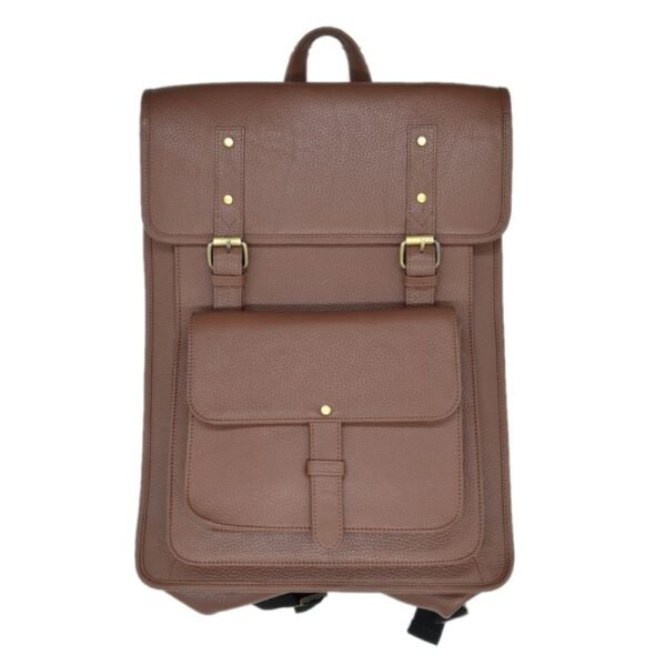 Leather Bagpack Tan Colour