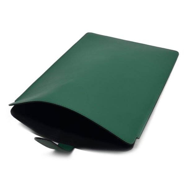 Leather Laptop Bag Green Colour - Image 6