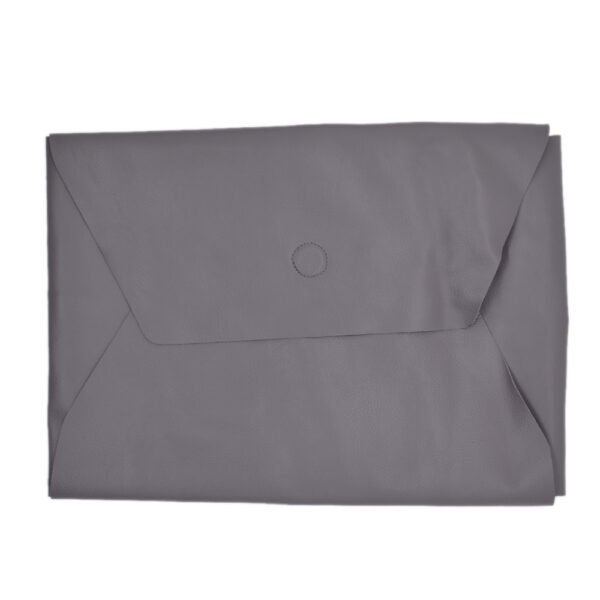 Leather Laptop Bag Grey Colour - Image 2