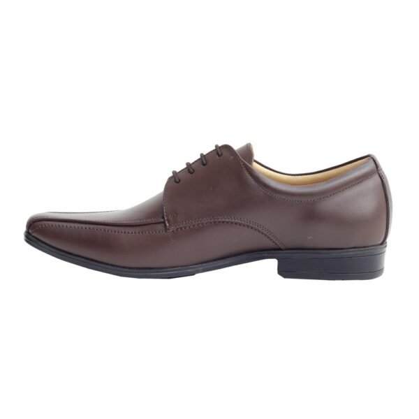 Dark Brown Genuine Leather Lace-up Shoes - Image 4