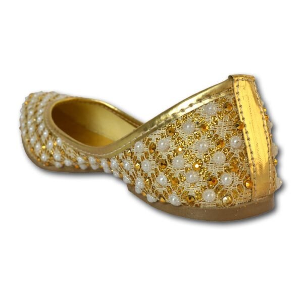 Golden Embroidered Mojaris - Image 5