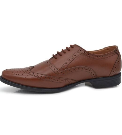 Men_Brown_Textured_Lace-Up_Leather_Formal_Brogues-5