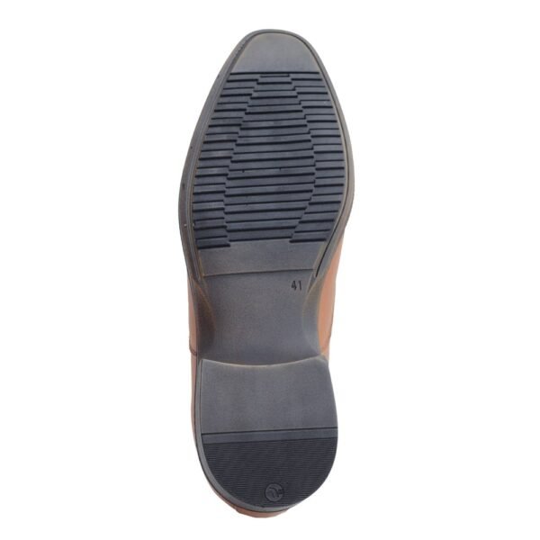 Tan Synthetic Leather Oxford Shoes - Image 6