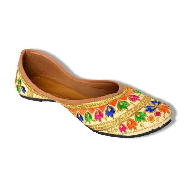 Women Multicoloured Embroidered Mojaris